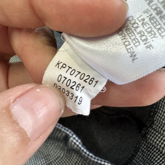 J Jill Ponte Pants Womens Large Black White Slim Leg Stretch Career Pull On - Picture 5 of 8